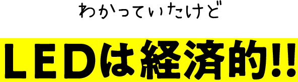 わかっていたけどLEDは経済的！！