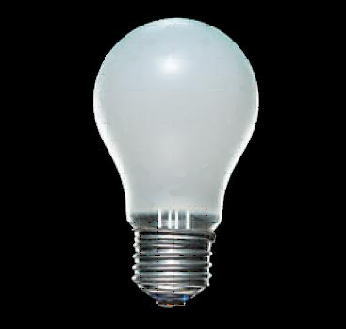 画像1: 一般電球 ホワイト形  LW100V57W/55【入数25】アサヒ (1)