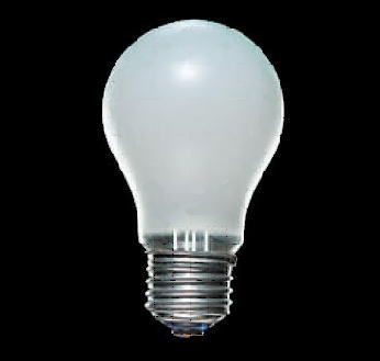 画像1: 一般電球 ホワイト形 LW100V95W/60【入数25】アサヒ (1)